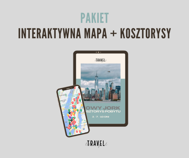 Pakiet: mapa Nowego Jorku + kosztorysy